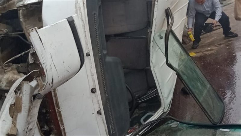 حادث تصادم بطريق