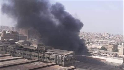 إخماد حريق في مصنع حصير بشبرا الخيمة 