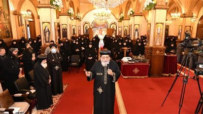 البابا تواضروس يقبل ١٦ راهبة جديدة في دير الأمير تادرس بحارة الروم