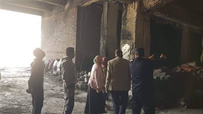 إحالة ملف مصنع الحصير المحترق بشبرا الخيمة للمنشأت الايلة للسقوط | صور 