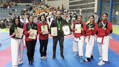 كاراتيه الأهلي يحتفظ بدرع الدوري في منافسات الكاتا