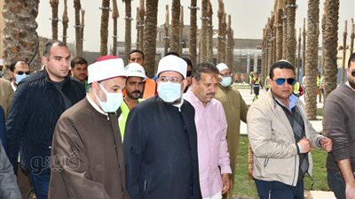 وزير الأوقاف يتفقد أعمال الصيانة بمسجد عمرو بن العاص 