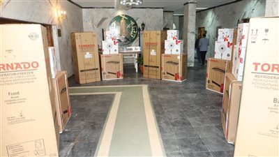 محافظ المنوفية يسلم أجهزة منزلية لـ 5 عرائس أيتام