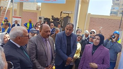 افتتاح محطة رفع الصرف الصحي بحي الزهور ببورسعيد | صور