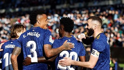 كريم بنزيما يقود ريال مدريد للفوز على سيلتا فيجو 1/2 في الليجا