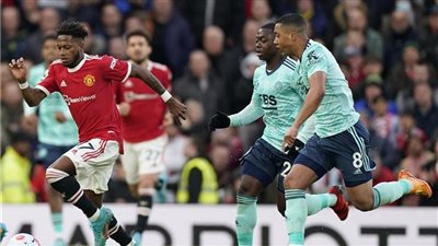 مانشستر يونايتد يتعادل مع ليستر سيتي 1/1 في الدوري الإنجليزي