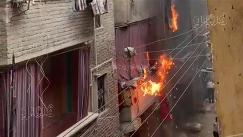  حريق التهم شقة قبل