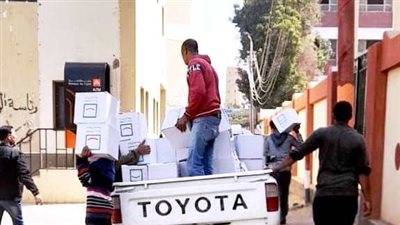 وصول 2000 كرتونة مواد غذائية لتوزيعها بالمجان على قرى طما بسوهاج