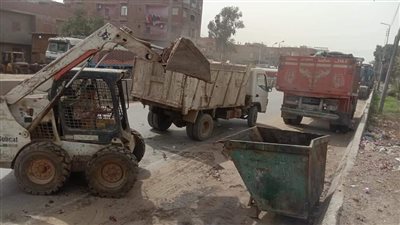 رفع 1050 طن مخلفات من مراكز أوسيم ومنشأة القناطر والبدرشين | صور