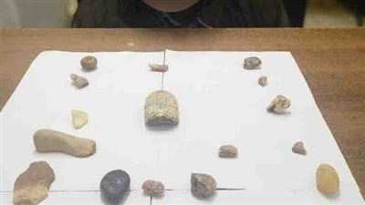 ضبط شخص بحوزته تمثال فرعونى فى المقطم