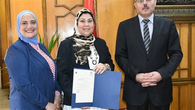 تعيين رانيا حلمي وكيلًا للدراسات العليا بطب بيطري القناة 