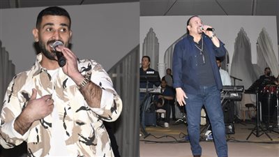 هشام عباس وأحمد سعد يشعلان خيمة الصحبجية بحضور نجوم الفن | صور