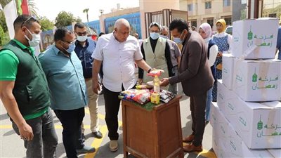 وصول 10 آلاف كرتونة مواد غذائية إلى الوادي الجديد