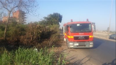 النيابة تنتدب المعمل الجنائي لبيان سبب حريق مخلفات زراعية على طريق بنها - المنصورة