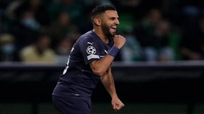 رياض محرز يسجل الهدف الأول لمانشستر سيتي في شباك ريال مدريد 