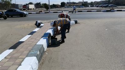 استعدادا لأعياد الربيع.. رفع كفاءة ميادين الإسماعيلية| صور