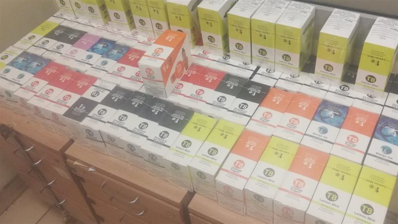 المضبوطات بحوزة رجال