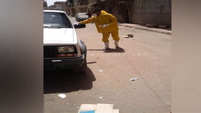 تعقيم منطقة الشئون بقنا بعد ظهور حالة إصابة بكورونا | صور