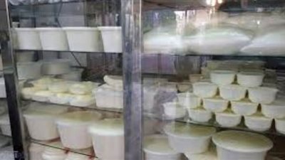 أمن الجيزة يصادر 4 أطنان ألبان مجهولة المصدر داخل مصنع بالهرم