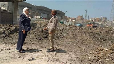 ساتر ترابي لحماية أهالى نجع العرب فى الإسكندرية