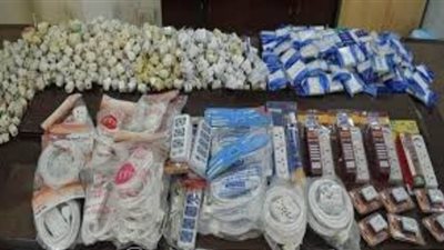 أمن الجيزة يضبط أدوات كهربائية وبويات مجهولة المصدر بالهرم