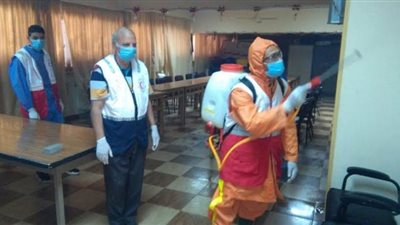 استمرار حملات تطهير المنشآت العامة للوقاية من كورونا في أسيوط