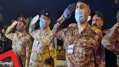 العراق يبث النشيد الوطني ويؤدي التحية العسكرية لـ
