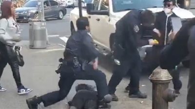 شرطة نيويورك تعاني من الأقنعة الطبية على وجوه الخارجين عن القانون | فيديو