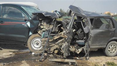 إصابة 6 أشخاص فى حادثي تصادم وانقلاب بأسيوط