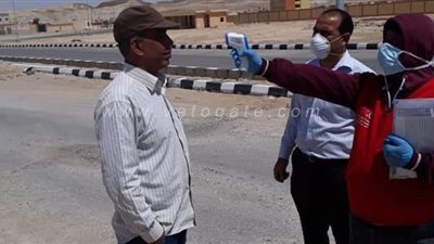 تزويد مداخل الحسنة بوسط سيناء بجهازين للكشف عن كورونا| صور