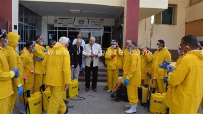 تطهير 5 مدن جامعية بالسادات و1200 سرير لاستقبال حالات كورونا | صور