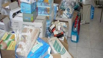 ضبط مخزن بداخله 1.2 مليون قطعة مستلزمات طبية في الجيزة