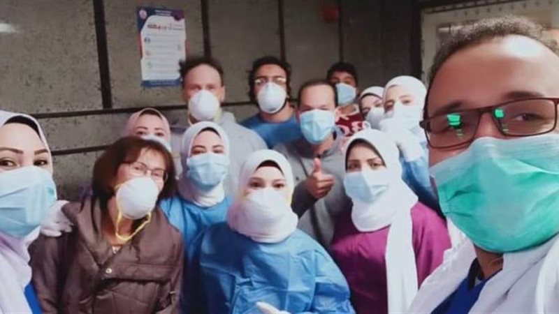 طاقم مستشفي النجيلة