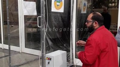 لمواجهة كورونا: بوابة إلكترونية تعقم المترددين على مستشفيات جامعة طنطا | صور