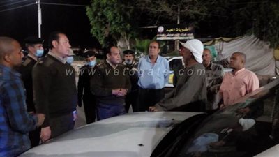 غلق وتشميع كافيه وضبط مواطنين لمخالفة حظر التجوال في بني سويف | صور