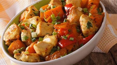 طريقة عمل طبق الدجاج الحار مع البطاطا