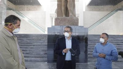 الآثار تبدأ في تجهيزات الإضاءة الداخلية وقواعد التماثيل بمتحف العاصمة الإدارية