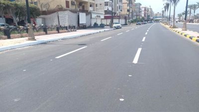 بدء أعمال تخطيط شارع عاطف السادات ببورسعيد | صور