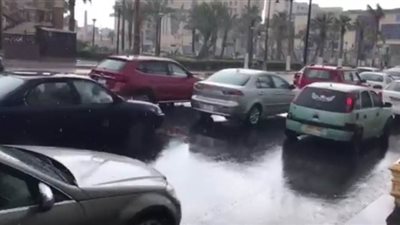 هطول أمطار غزيرة على بورسعيد تزامناً مع اعتدال درجات الحرارة | فيديو