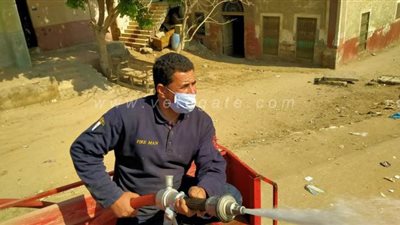 مياة القليوبية تشن حملة لتطهير شوارع الخانكة