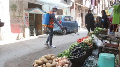 حملات لتعقيم الأسواق والمخابز بالعمرانية وبولاق الدكرور | صور