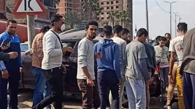 إصابة شخصين فى حادث تصادم بطريق طنطا - الإسكندرية الزراعي