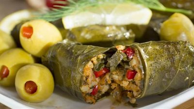 ورق العنب السوري على الطريقة الحلبية