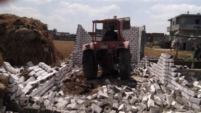 إزالة 65 حالة تعدى على أراضي زراعية وأملاك الدولة بالبحيرة