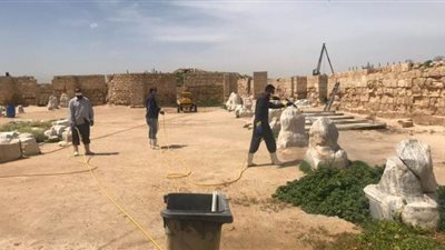٢٠ صورة ترصد انتهاء تعقيم وتطهير عدد من الآثار الإسلامية والقبطية واليهودية