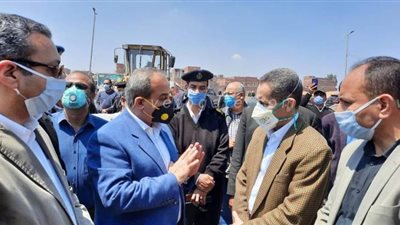 محافظ الغربية ومدير الأمن يقودان حملة مكبرة لإزالة المباني المخالفة بالمحلة