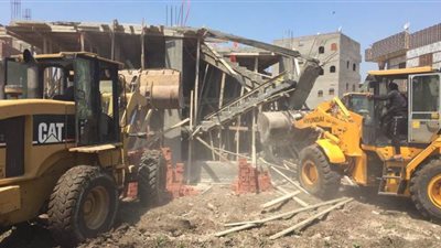 20 صورة ترصد تنفيذ إزالة 165 حالة تعد علي الأراضي بالدقهلية