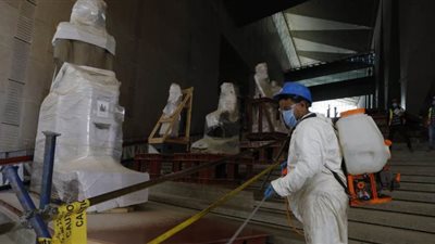 تعتمد على ممرين للتعقيم والتطهير.. خطة المتحف المصري الكبير لمواجهة كورونا