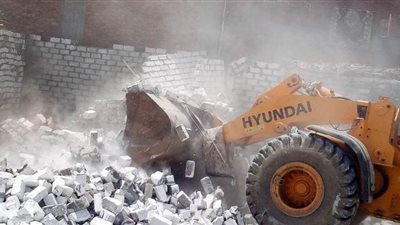 تنفيذ 124 حالة تعدي علي الأراضي الزراعية في المنوفية