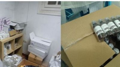 العثور على 1.1 مليون قرص أدوية ومخدرة مخبأة داخل مخزن تابع لصيدلية بالدقي